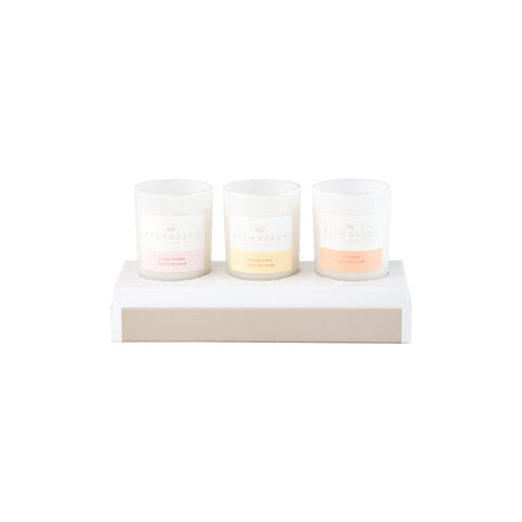 Coconut & Lime, Vintage Gardenia, Watermelon 3 Mini Candle Pack