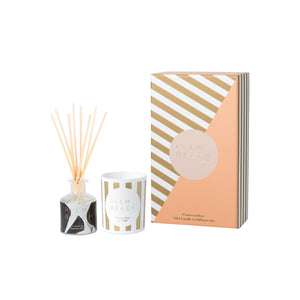 Prosecco Rose` Christmas Mini Candle & Diffuser Gift Pack